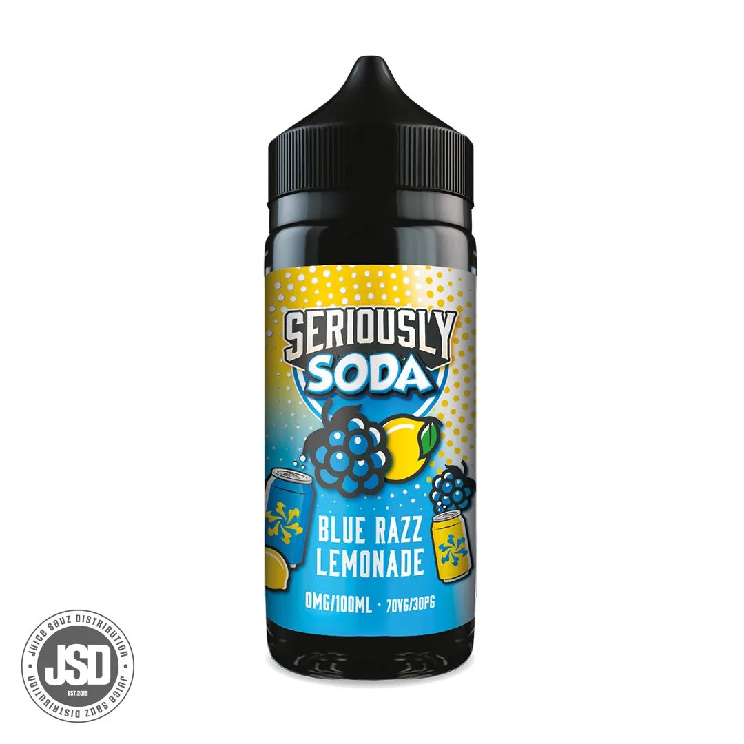 Doozy Seriously Soda Blue Razz Lemonade 100ml Shortfill E-Liquid