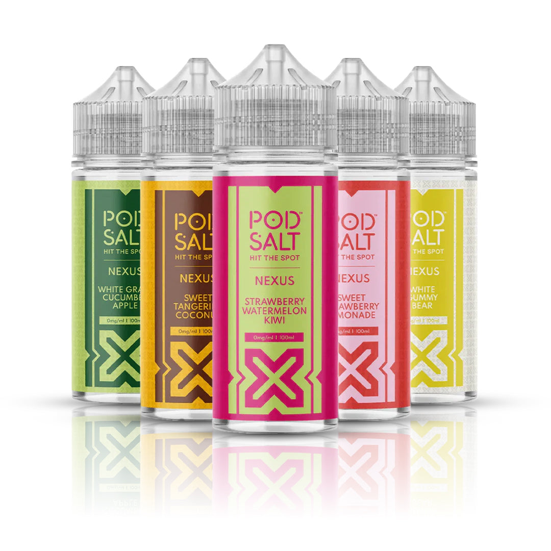 pod salt vape wholesale Nexus 100ml Shortfills green apple strawberry peach iced Select Flavor ::Peppermint Candy Cane VooPoo PnP Pod Tank