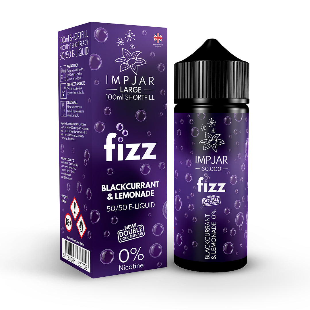 Imp Jar Fizz Range 100ml Shortfill