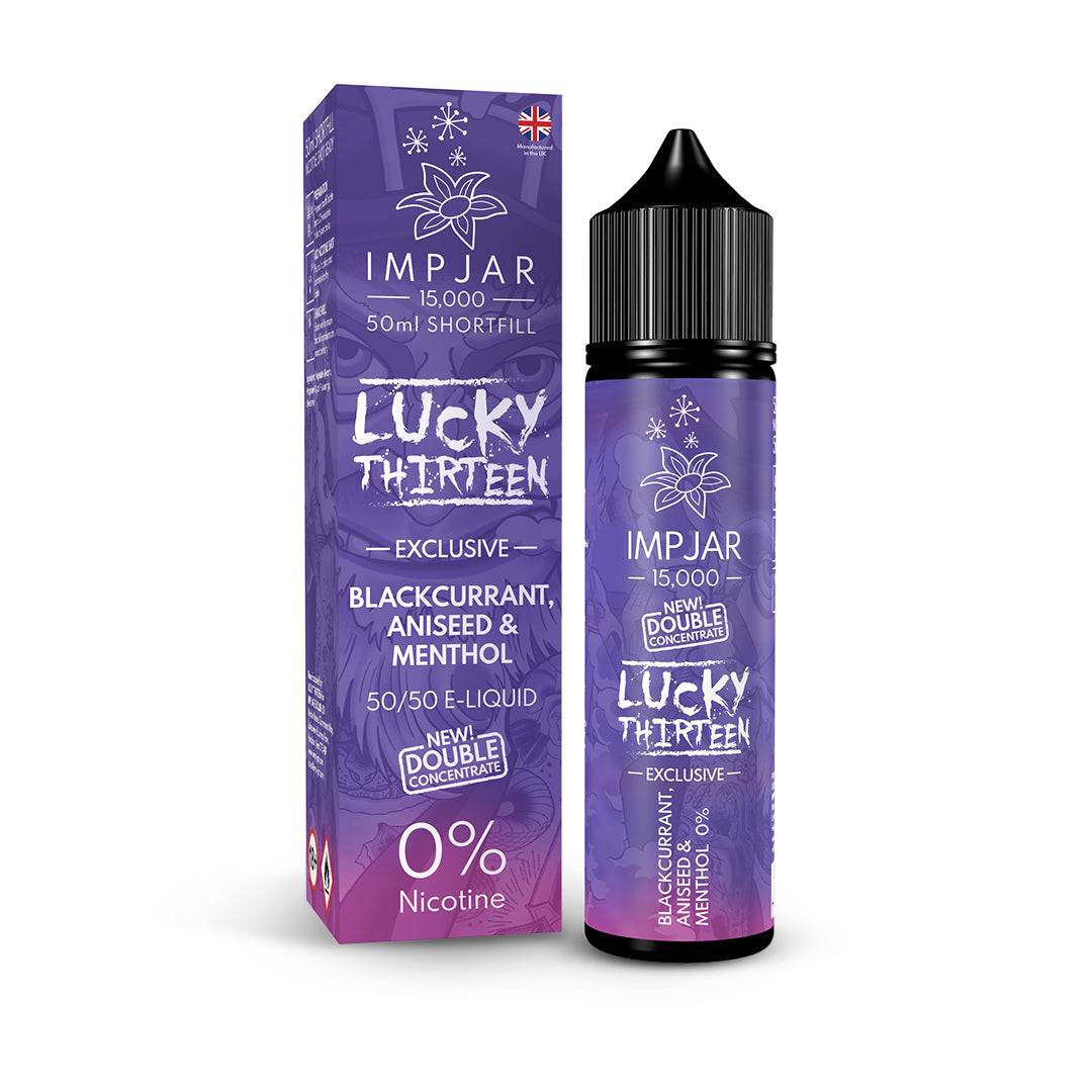 Imp Jar & Lucky 13 Range 50ml Shortfill