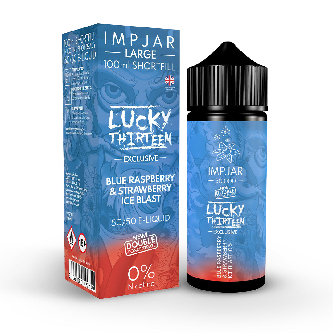 Imp Jar & Lucky 13 Range 100ml Shortfill