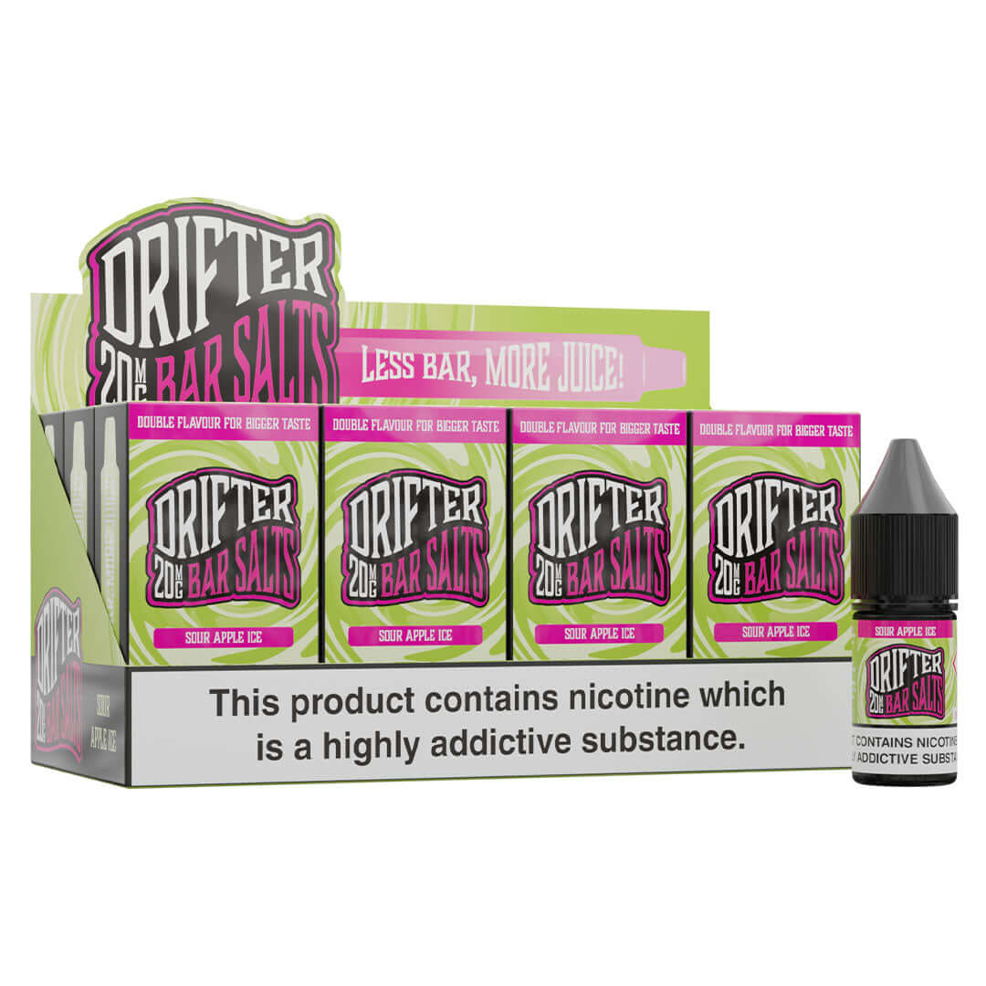 Drifter Bar Salts - Sour Apple Ice (Box of 12)