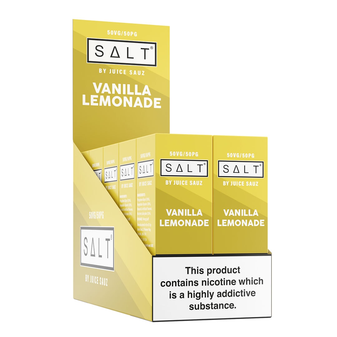 SALT Vanilla Lemonade 10ml Nicotine Salt Eliquid (Box of 10)