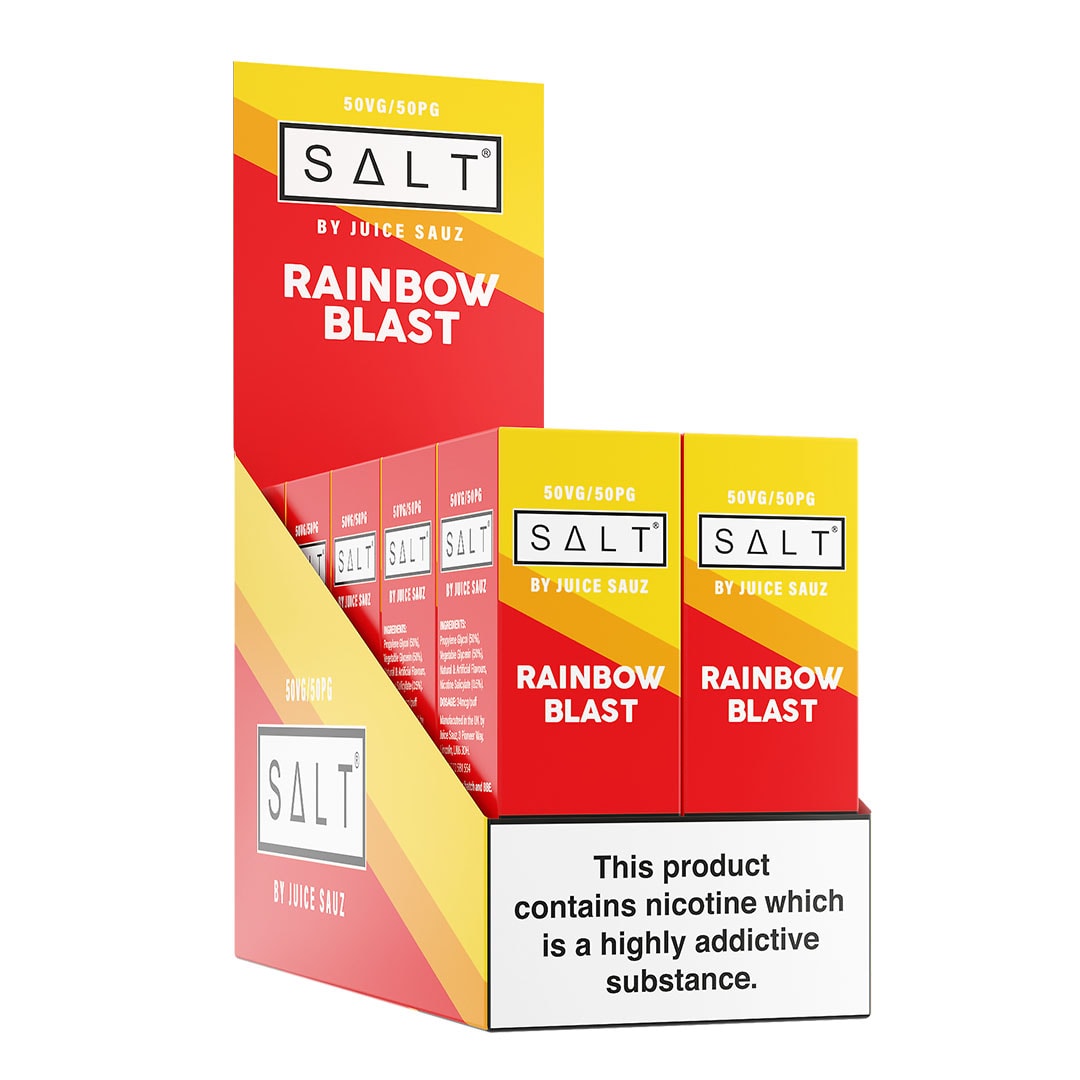 SALT Rainbow Blast 10ml Nicotine Salt Eliquid (Box of 10)