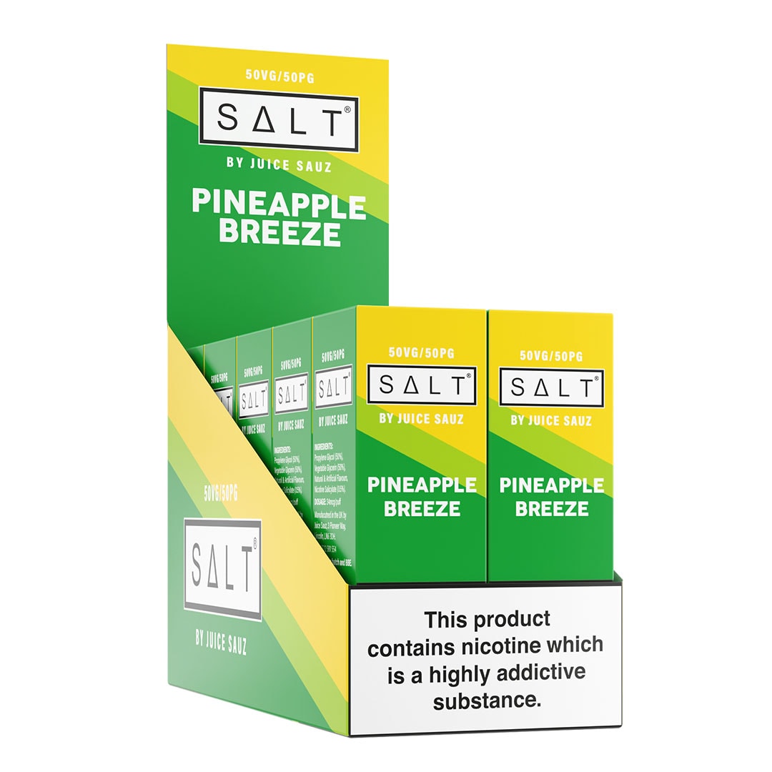 SALT Pineapple Breeze 10ml Nicotine Salt Eliquid (Box of 10)