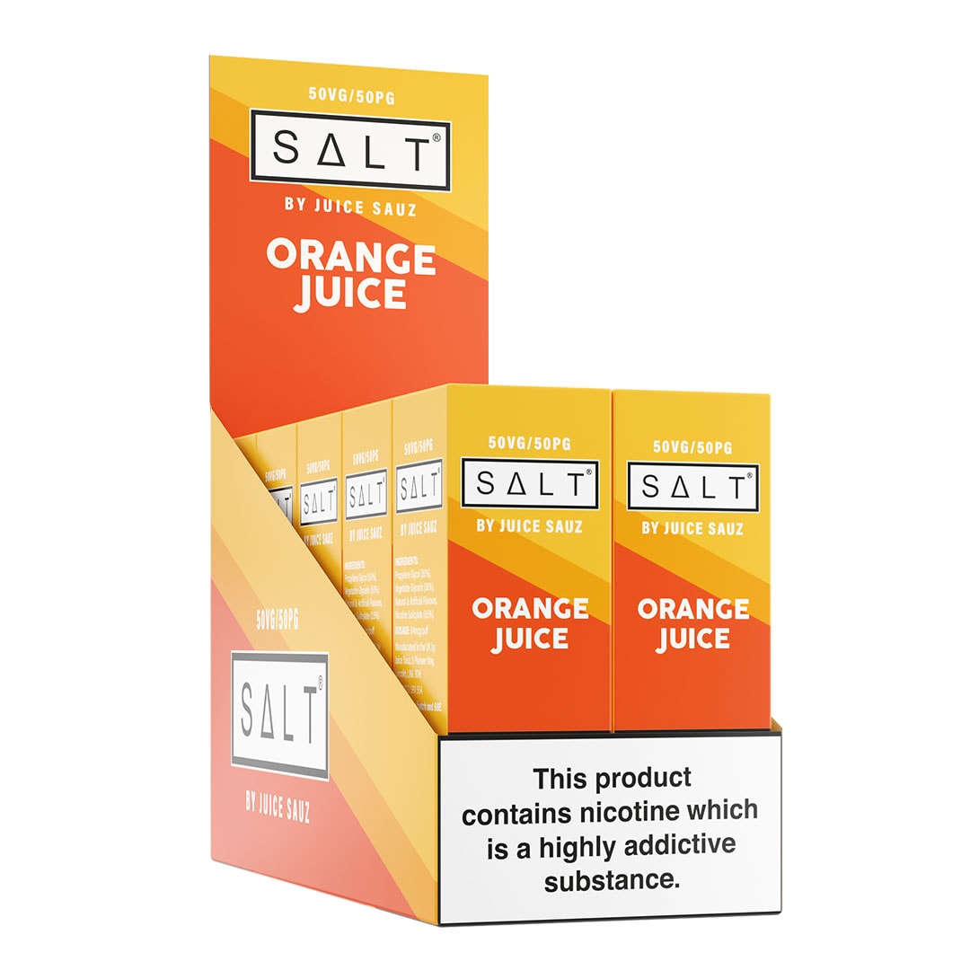 SALT Orange Juice 10ml Nicotine Salt Eliquid (Box of 10)