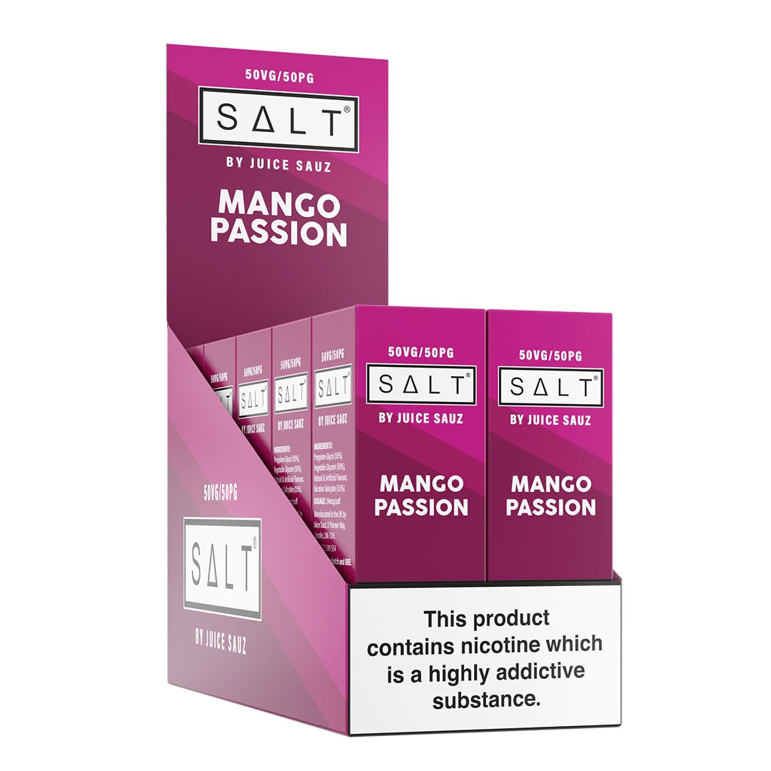 SALT Mango Passion 10ml Nicotine Salt Eliquid (Box of 10)