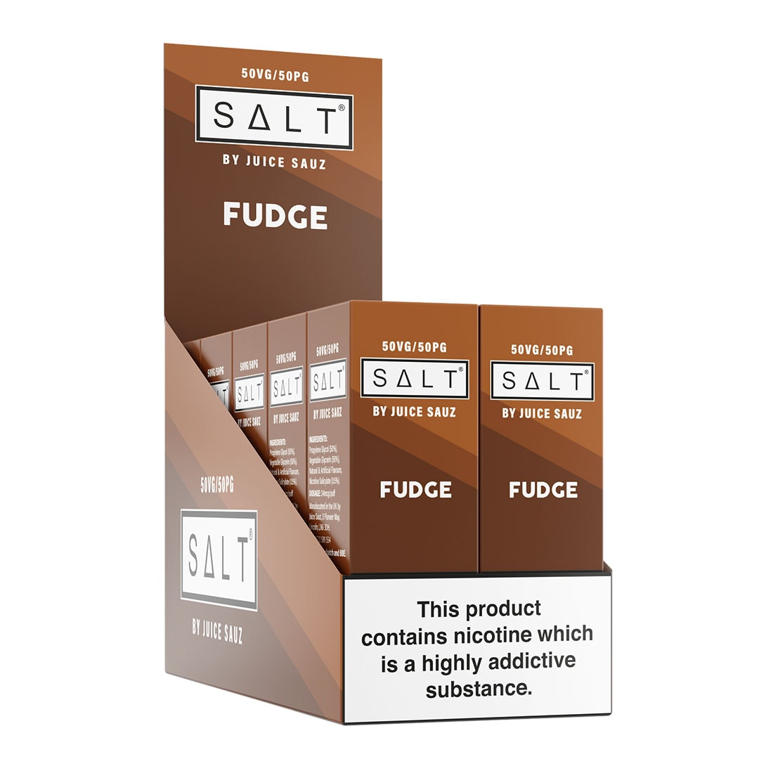 SALT Fudge 10ml Nicotine Salt Eliquid (Box of 10)