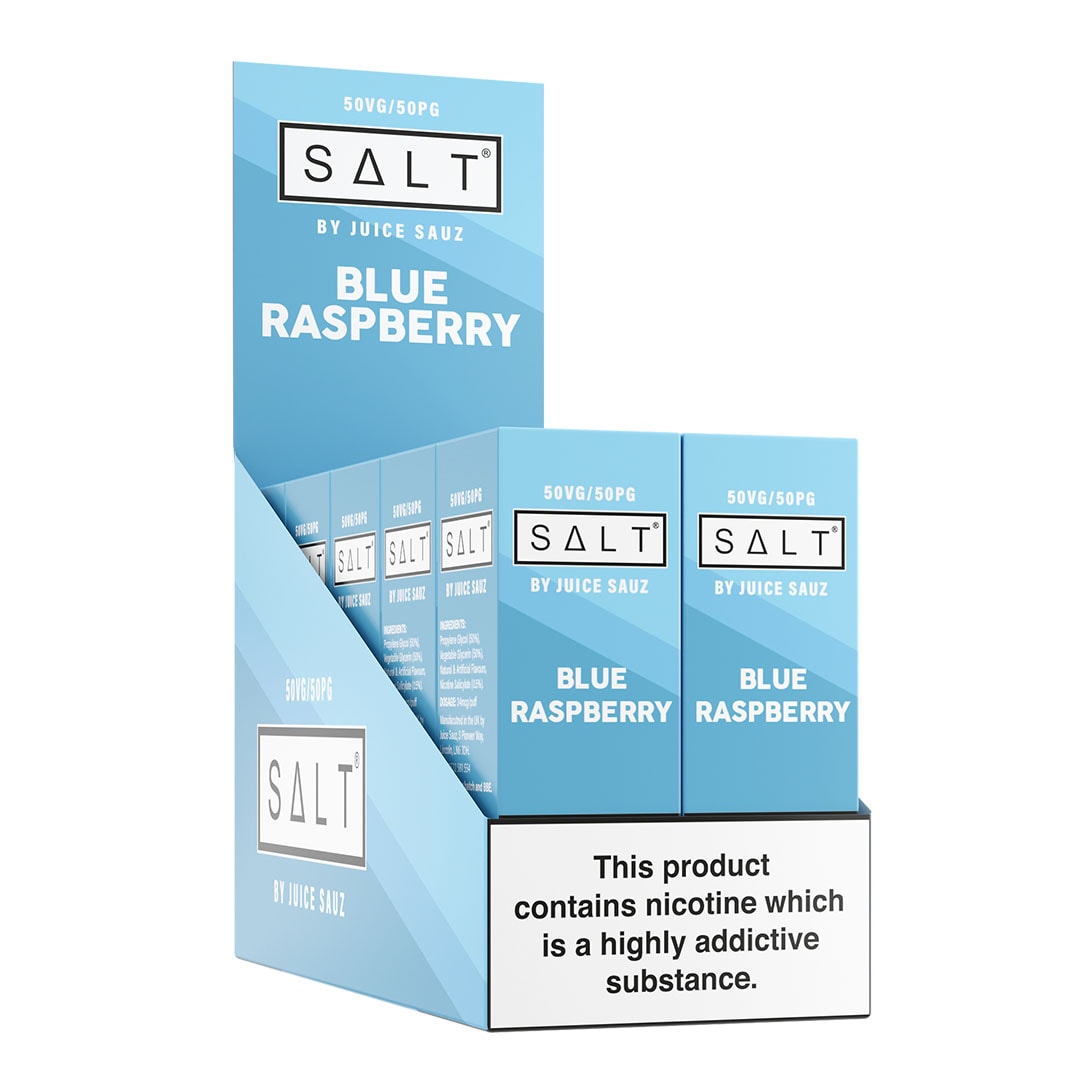 SALT Blue Raspberry 10ml Nicotine Salt Eliquid (Box of 10)