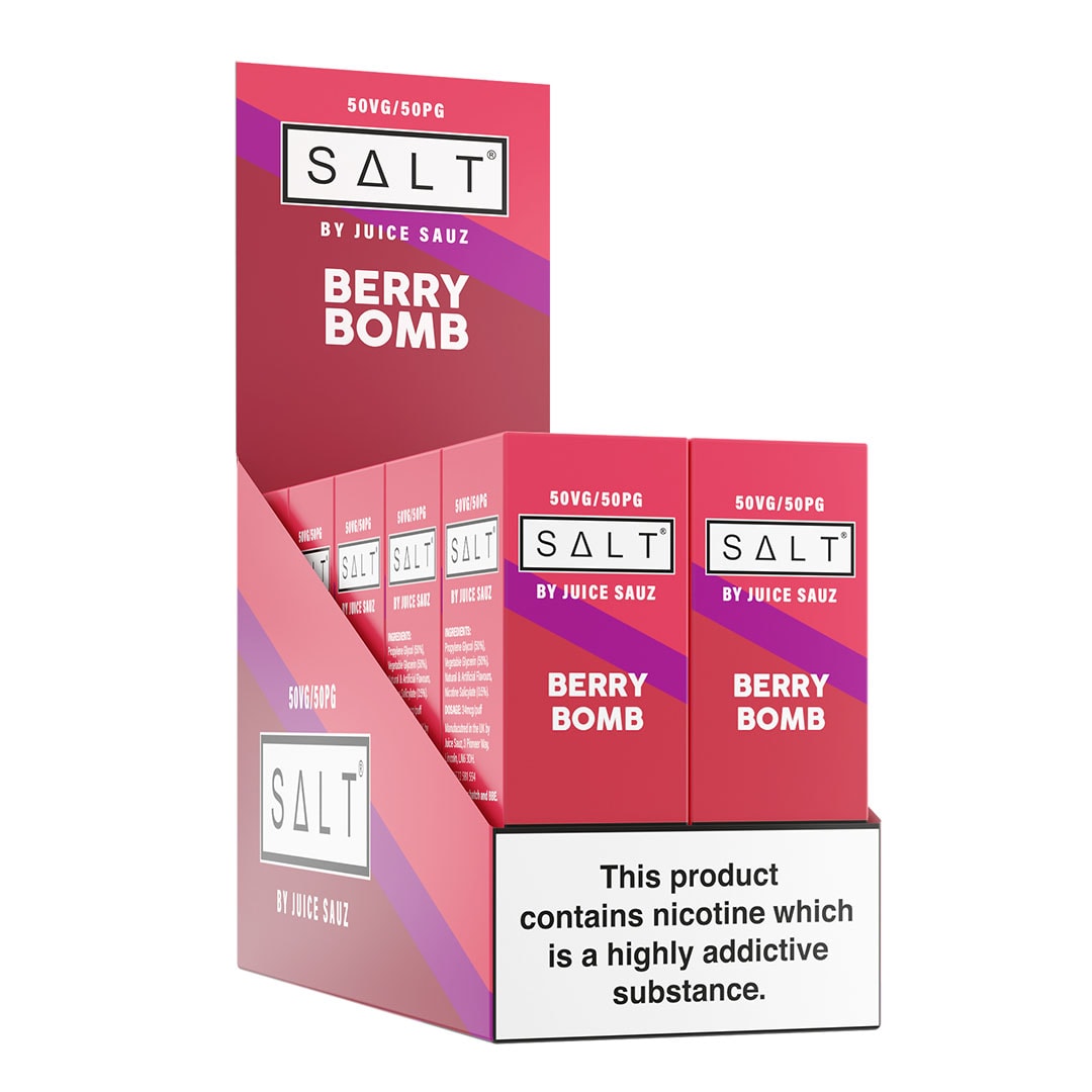 SALT Berry Bomb 10ml Nicotine Salt Eliquid (Box of 10)