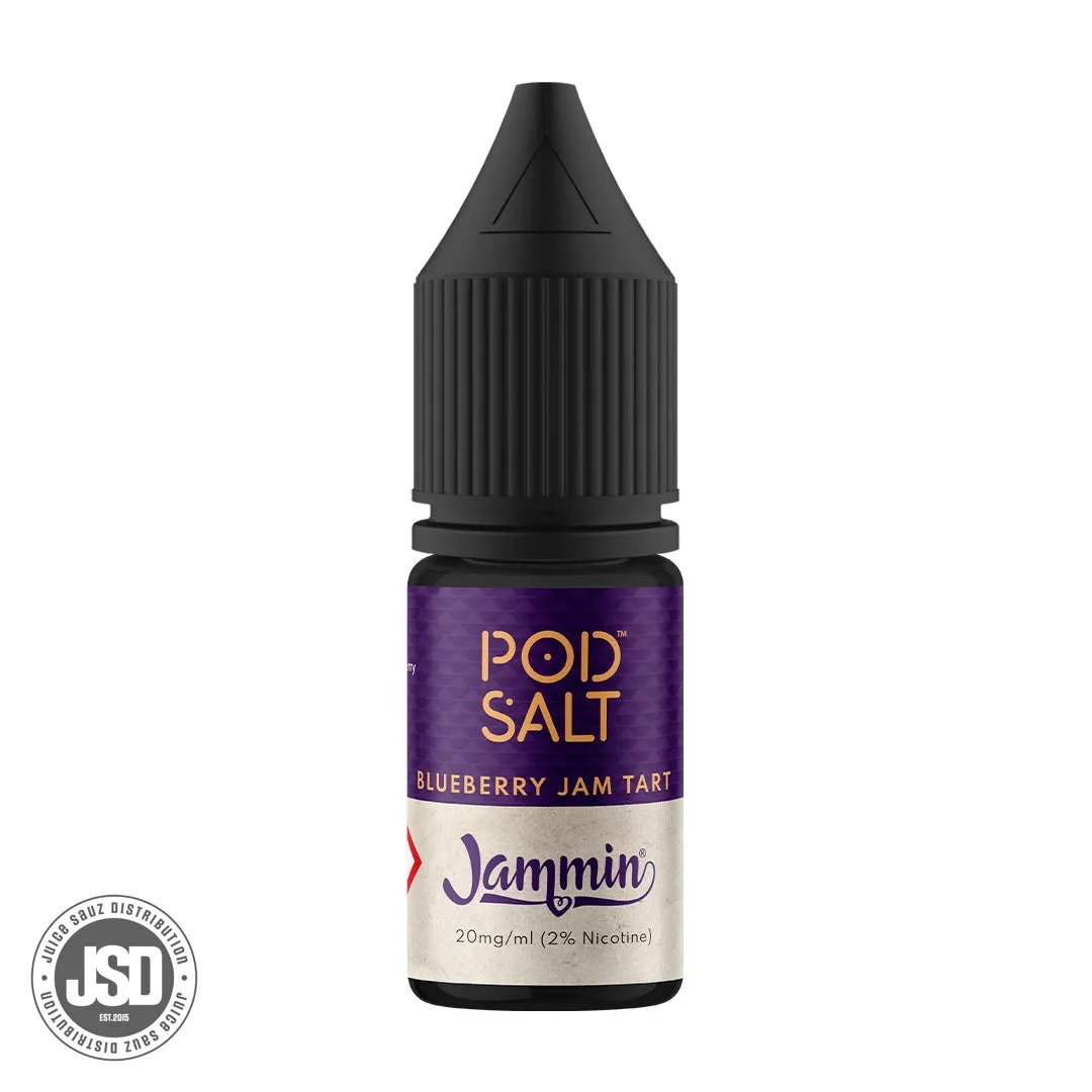 Pod Salt Fusions Blueberry Jam Tart Nicotine Salt 10ml Eliquid (Box of 5)