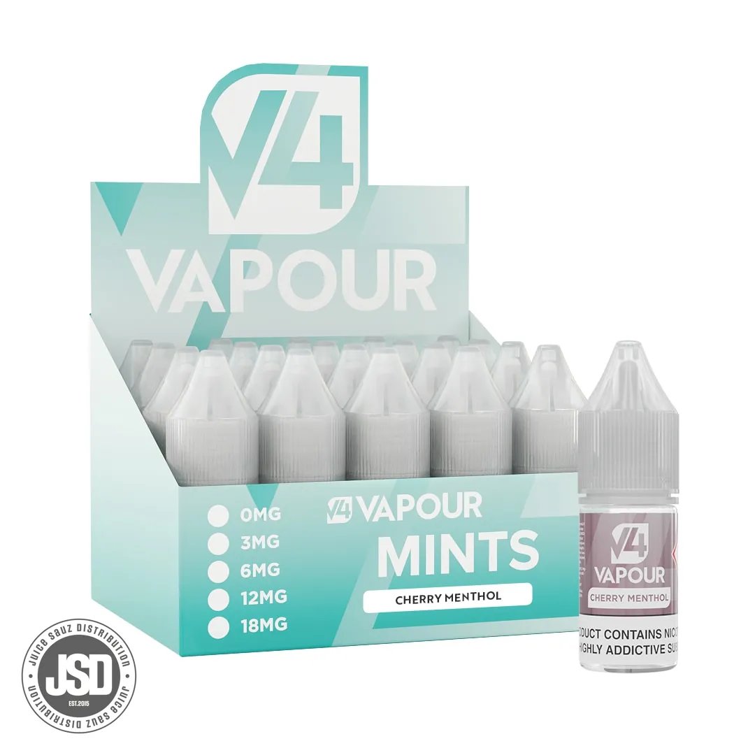 V4 Vapour 50/50 E-liquid Menthol Flavours  Juice Sauz Distribution