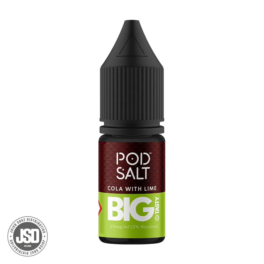 Pod Salt Fusions Cola with Lime Salt 10ml Eliquid (Box of 5)