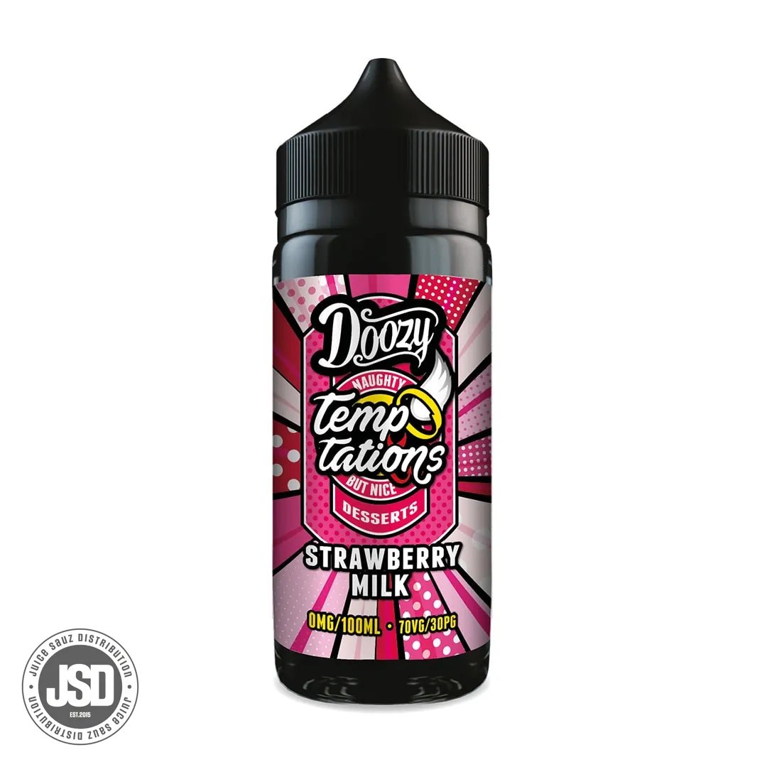 Doozy Vape Co Temptations Strawberry Milk Shortfill E-liquid