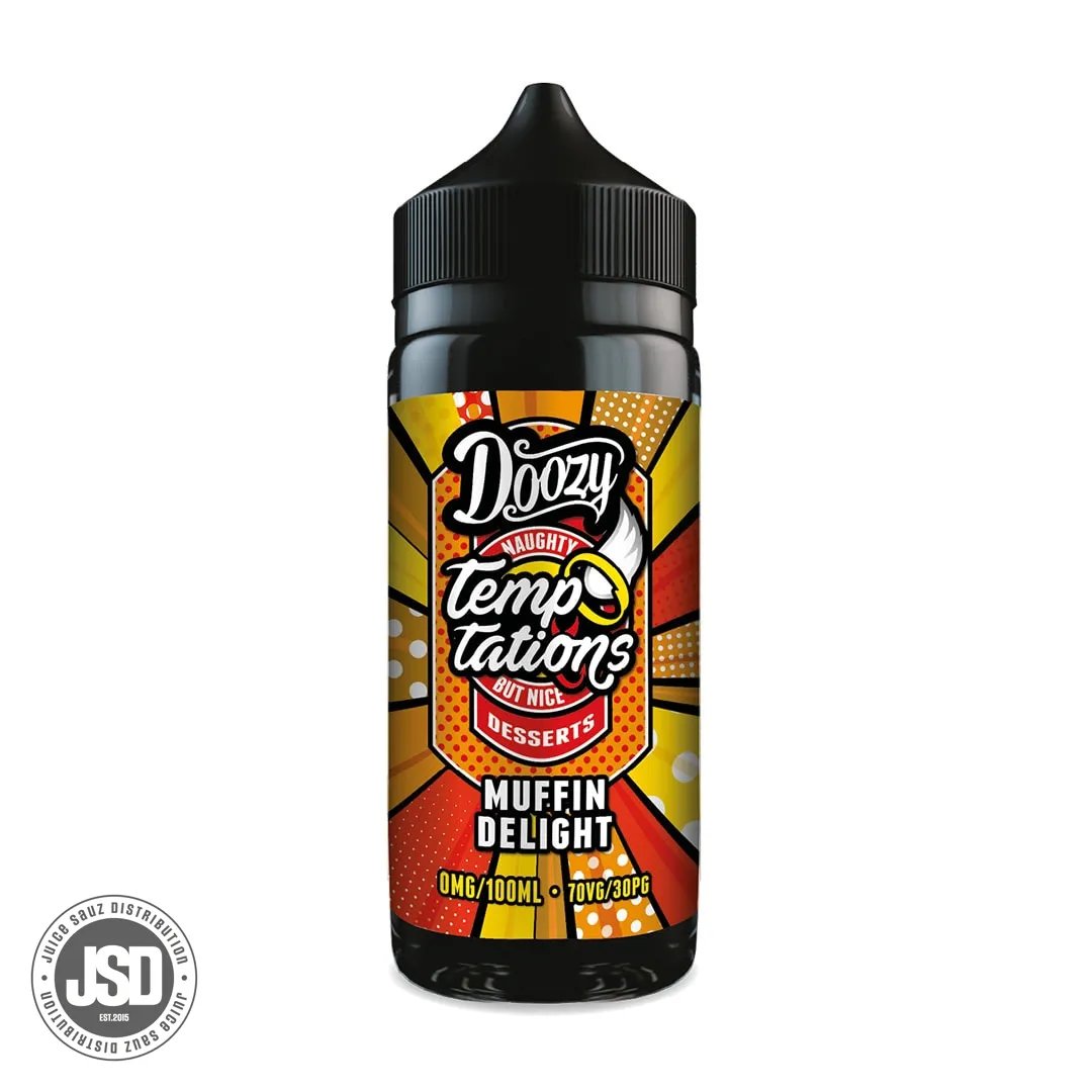 Doozy Vape Co Temptations Muffin Delight Shortfill E-liquid