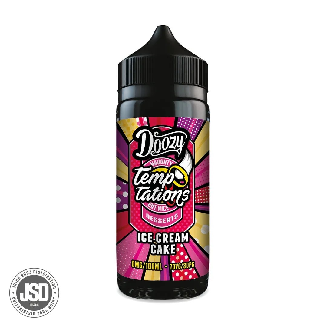 Doozy Vape Co Temptations Ice Cream Cake Shortfill E-liquid