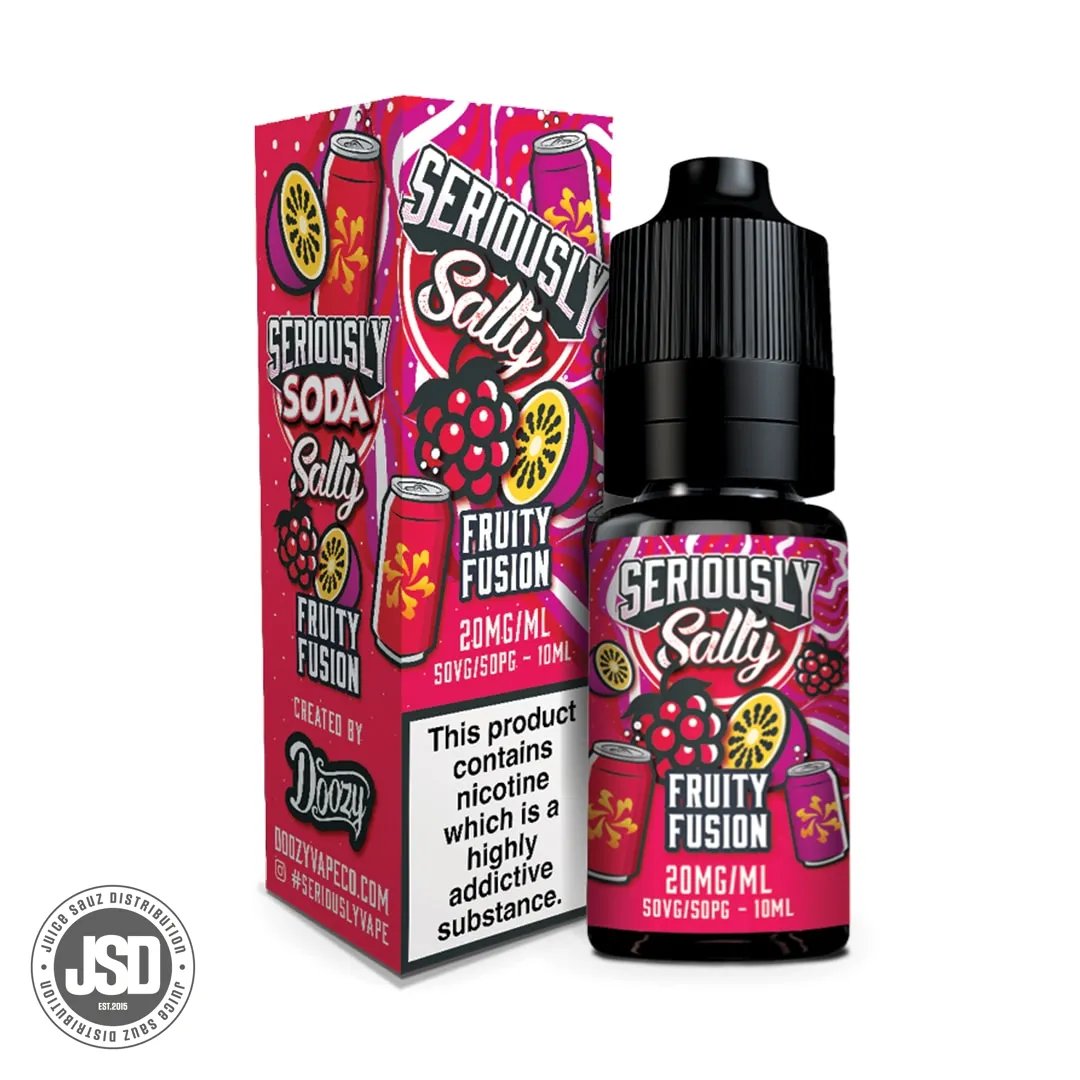 Doozy Vape Co Seriously Soda Fruity Fusion 10ml Salt E-Liquid (Box of 10)