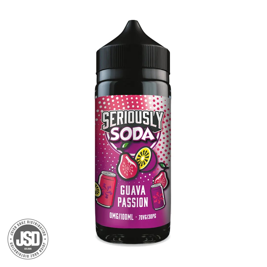 Doozy Seriously Soda Guava Passion 100ml Shortfill E-Liquid