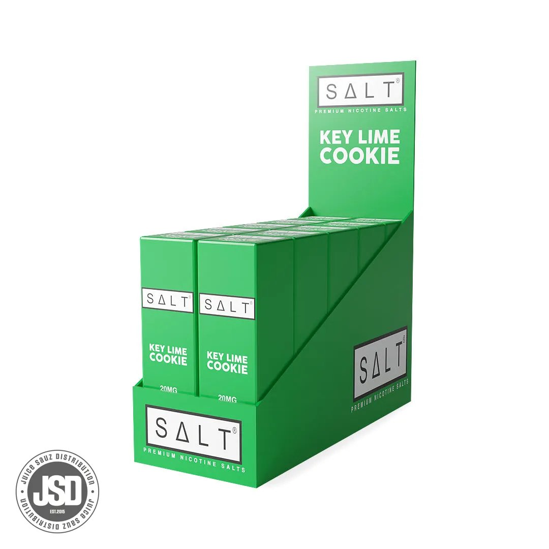 SALT Key Lime Cookie Nicotine Salt E Liquid CDU