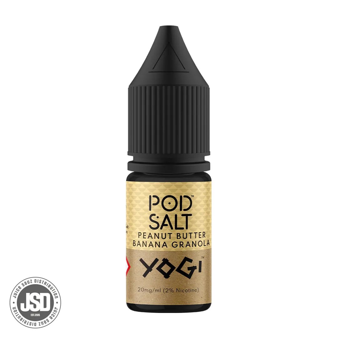 Pod Salt Fusions Yogi Peanut Butter Banana Granola Salt 10ml Eliquid (Box of 5)