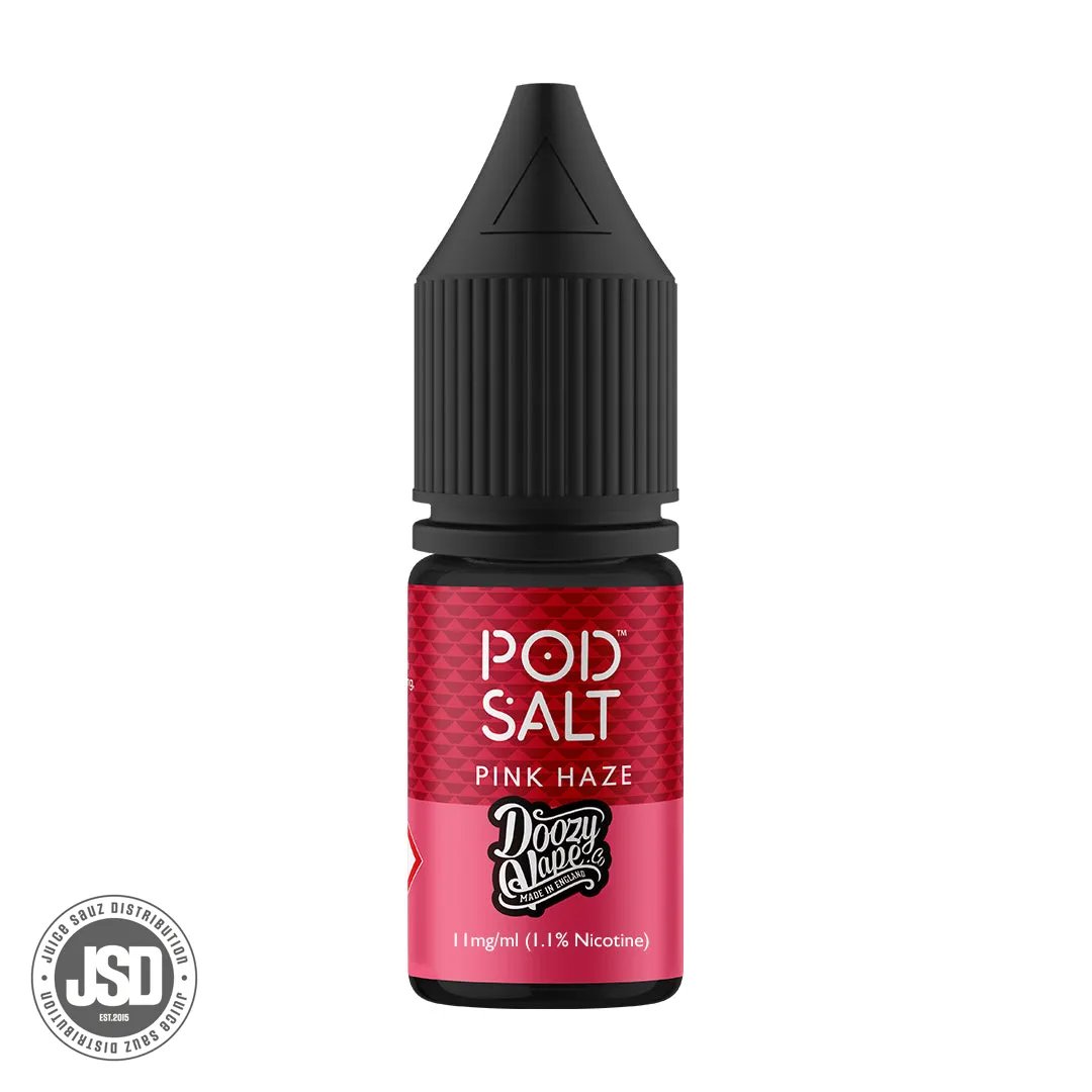 Pod Salt Fusions Pink Haze Nicotine Salt 10ml Eliquid (Box of 5)