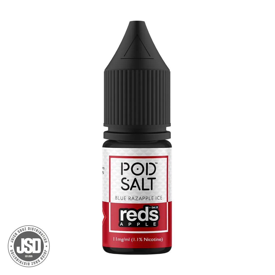 Pod Salt Fusions Blue Raz Apple Nicotine Salt 10ml Eliquid (Box of 5)