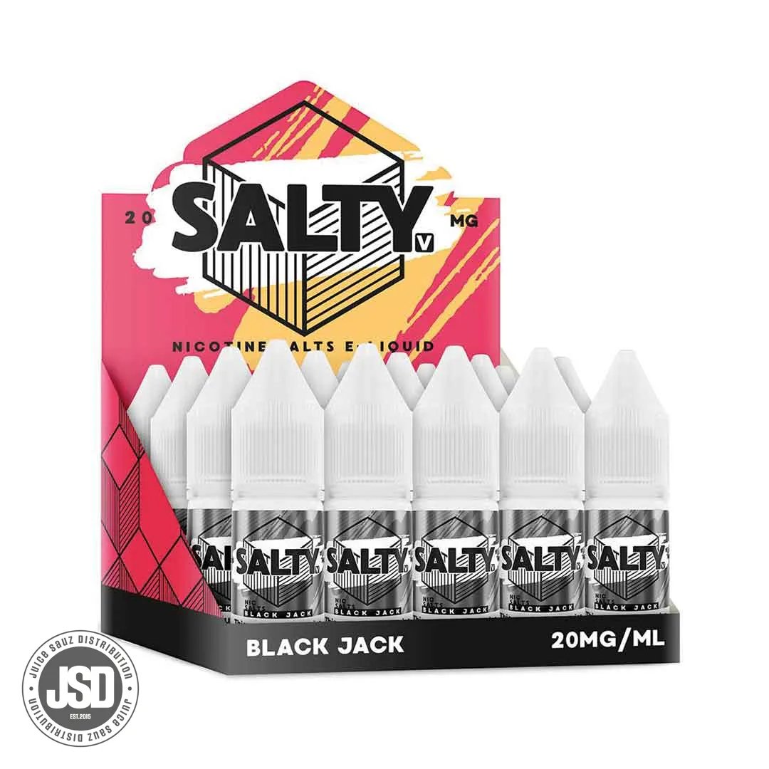 Saltyv Blackjack 10ml Nicotine Salt Eliquid (Box of 20)