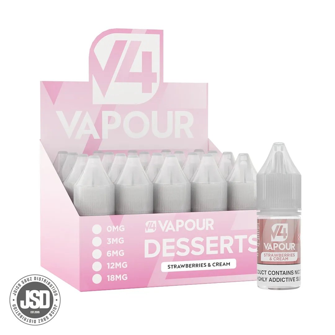 Strawberries & Cream 50/50 E-liquid (Box of 20)