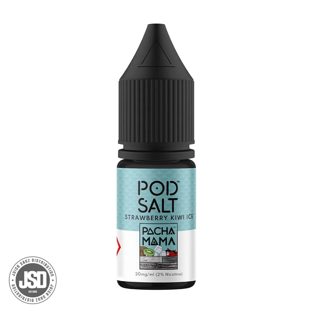 Pod Salt Fusions Charlies Chalk Dust Pacha Mama Strawberry Kiwi Ice Salt 10ml Eliquid (Box of 5)