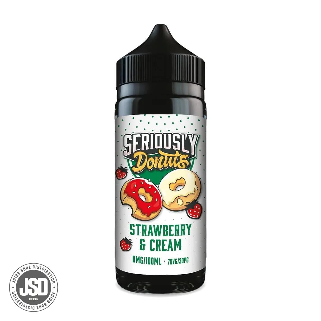 Doozy Seriously Donuts Strawberry Cream 100ml Shortfill E-Liquid