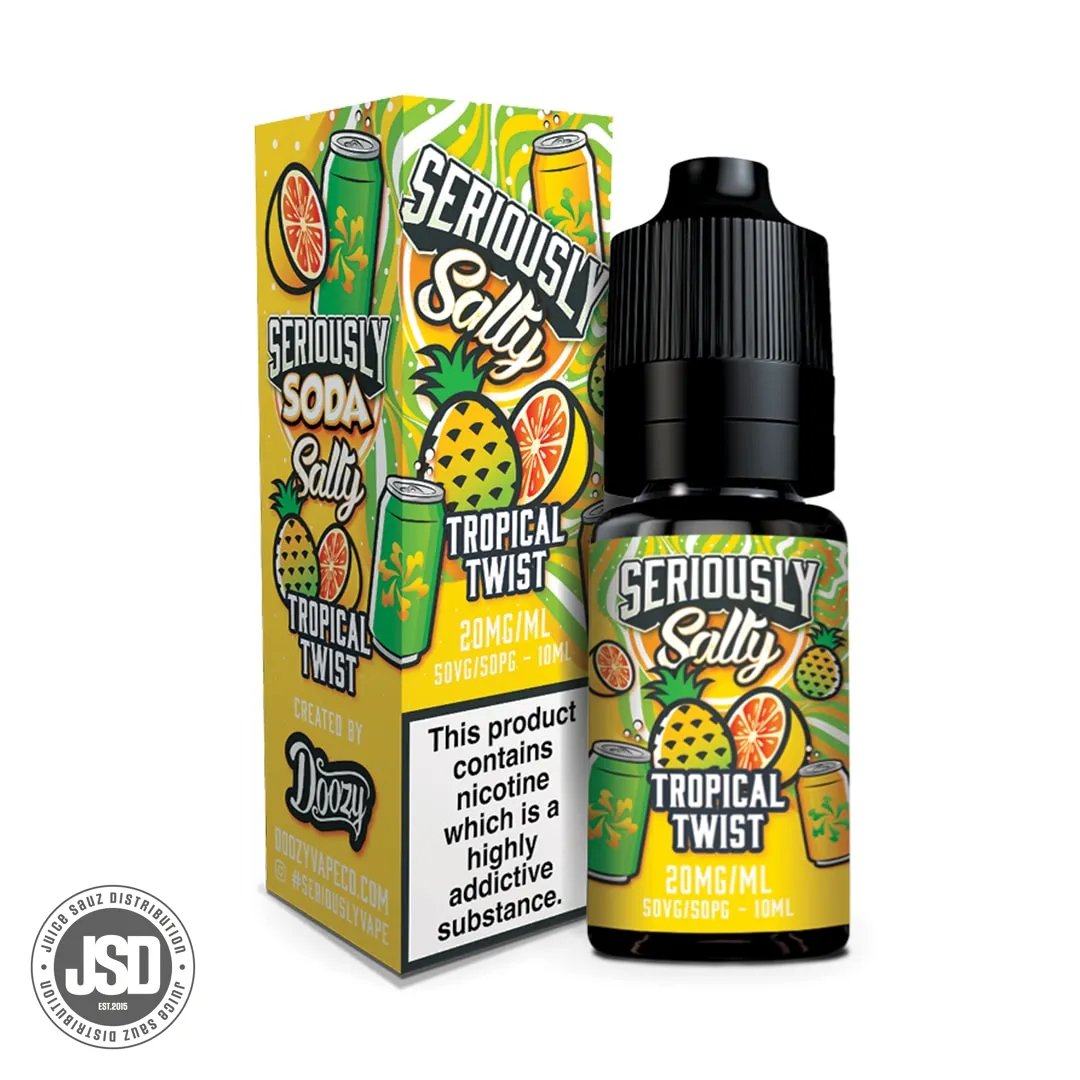 Doozy Vape Co Seriously Soda Tropical Twist 10ml Salt E-Liquid (Box of 10)